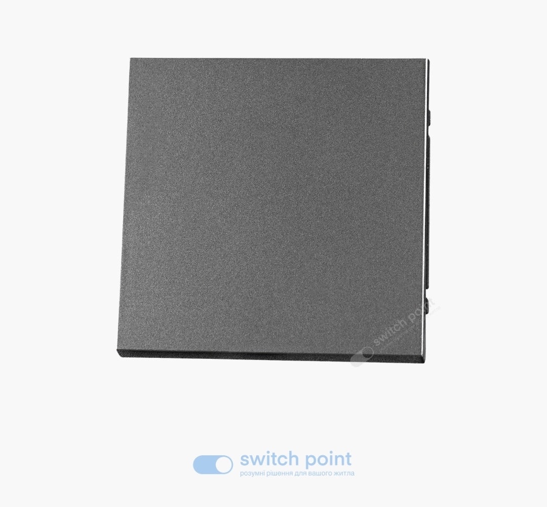 (S-01-2) 1 Gang 1 Way Switch Slim Series, Grey