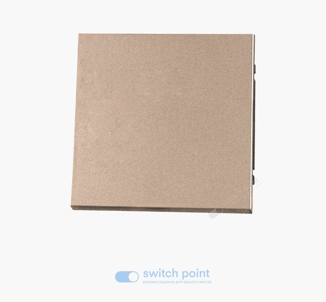 (S-01-4) 1 Gang 1 Way Switch Slim Series, Gold